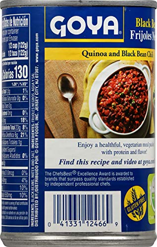 Goya Black Bean, 15.5000-Ounce (Pack of 12)