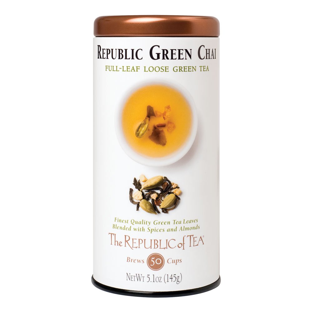 The Republic of Tea Republic Chai Green Full-Leaf Tea, 5.1 Ounces / 50-60 Cups