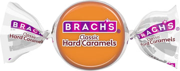 Brach's Nips Caramel Hard Candy, Individually Wrapped, 3.25 oz Bags, Pack of 12, Brown, Perfect for Sharing and Snacking