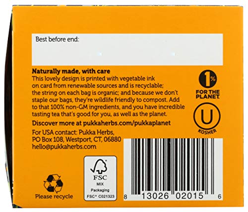Pukka Organic Herbal Tea, Chamomile, Vanilla & Manuka Honey Tea, Honey & Fennel Blend, 20 Total Tea Bags