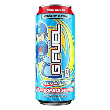 G Fuel Energy Drink, Blue Raspberry, Sugar Free, 300mg Caffeine, 16 oz Cans, 12-Pack