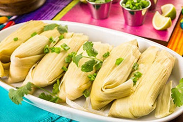 Chilito's Express Llc, ''Pack with Flavor'' Cream Cheese Chicken Tamales Hand Wrapped on Corn Husks Texas Style (Two 24oz Dozen)