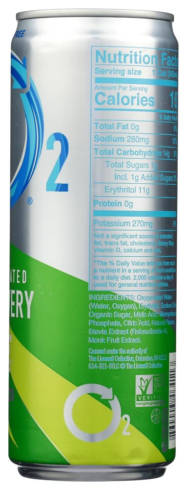 O2 Lemon Lime Post Workout Recovery Drink - Powerful Electrolyte Drink For Daily Hydration