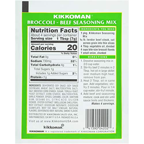 Kikkoman Mix Seasoning Broccoli Beef, 1 oz