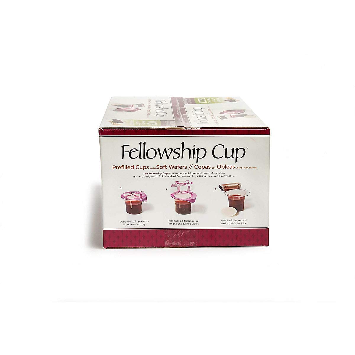 Broadman Church Supplies Pre-Filled Communion Fellowship Cup, Juice And Wafer Set, 500 Count