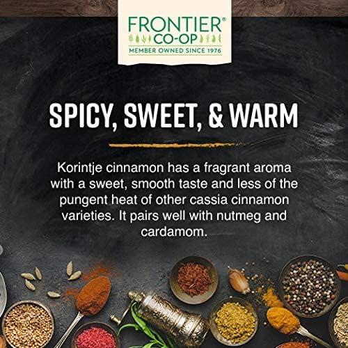 Frontier Herb Organic Cinnamon Ground, Non Irradiated, Non Gmo, 16 Ounce (Pack Of 1)