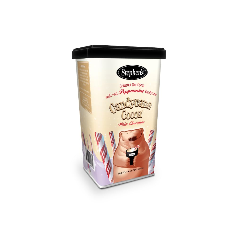 Stephen'S Gourmet Hot Cocoa, Candycane Cocoa White, 14 Oz (Pack Of 6)