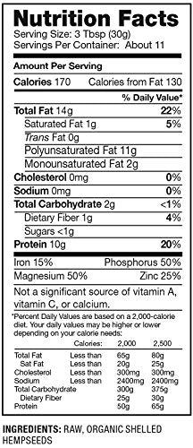 Nutiva Organic Hempseed, Raw Shelled, 12 Ounce