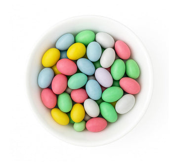 SweetGlob Jordan Almonds Party Colors Hard Candy (5 Pound, Assorted Pastel Colors)