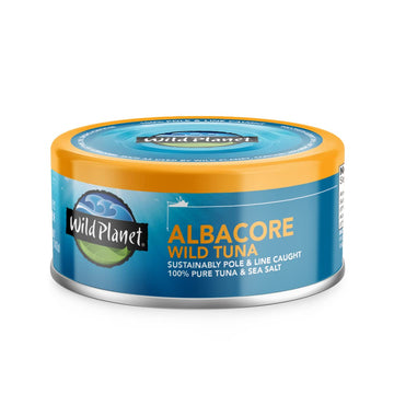 Wild Planet Albacore Wild Tuna With Sea Salt, Canned Tuna, Non-Gmo, Kosher, Sustainably Wild-Caught, 5 Ounce, Single Unit/ Can