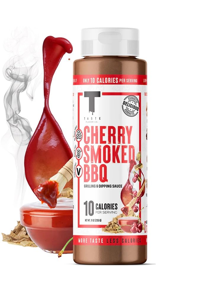 Taste Flavor Co. Wing Sauce and Marinade, Keto Friendly, Low-Calorie, 1 Pack, Cherry Smoked Barbecue