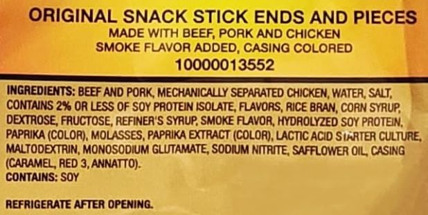 Sugar River Meat Snack Links - Original Snack Stick Ends & Pieces, 2lbs