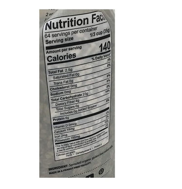 Organic Foods Gluten Free Sprouted Rolled Oats 5 Lbs