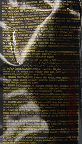 VALRHONA Dark Chocolate Feves - 66% Cacao - 6 lbs 9 oz Bag - Ideal for Baking and Cooking