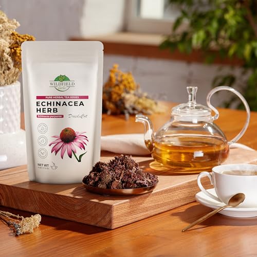 4 Oz. Dried Echinacea Herb Herbal Tea (Crataegus L.) - 113G Echinacea Root Herb Tea Equin Cea