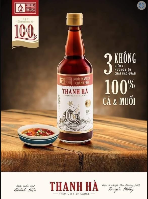 1 Pack - Thanh Ha Premium Fish Sause 40N - Nuoc Mam Thanh Ha 40N - 510Ml Per Bottle