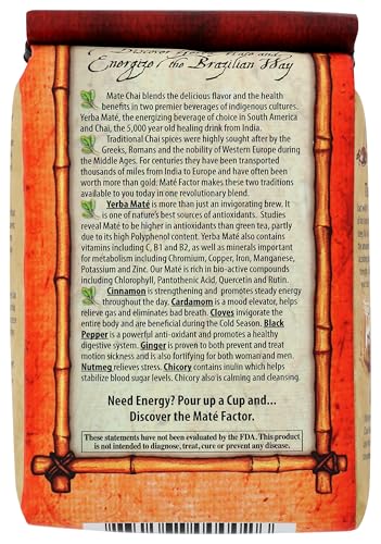 Mate Factor Yerba Organic Chai Loose, 12 Ounce