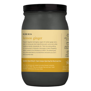 Paromi Lemon Ginger Organic Oolong Tea, Signature Jar, 15 Count