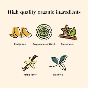 Kusmi Tea - Prince Vladimir - Organic Earl Grey Black Tea With Orange - Flavored With Citrus, Cinnamon, Bergamot, Vanilla & Spic