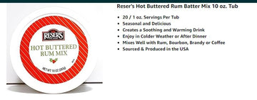 Resers Gourmet Hot Buttered spirit-inspired flavor Mix, 10 Ounce Tub