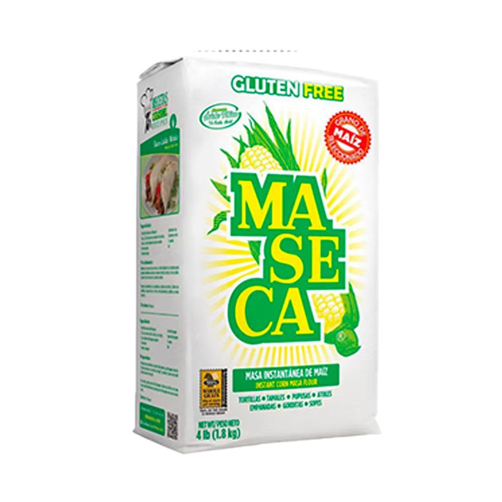 Maseca Traditional Instant Corn Masa Flour Gluten Free 4 Lbs Bag 4 Pack