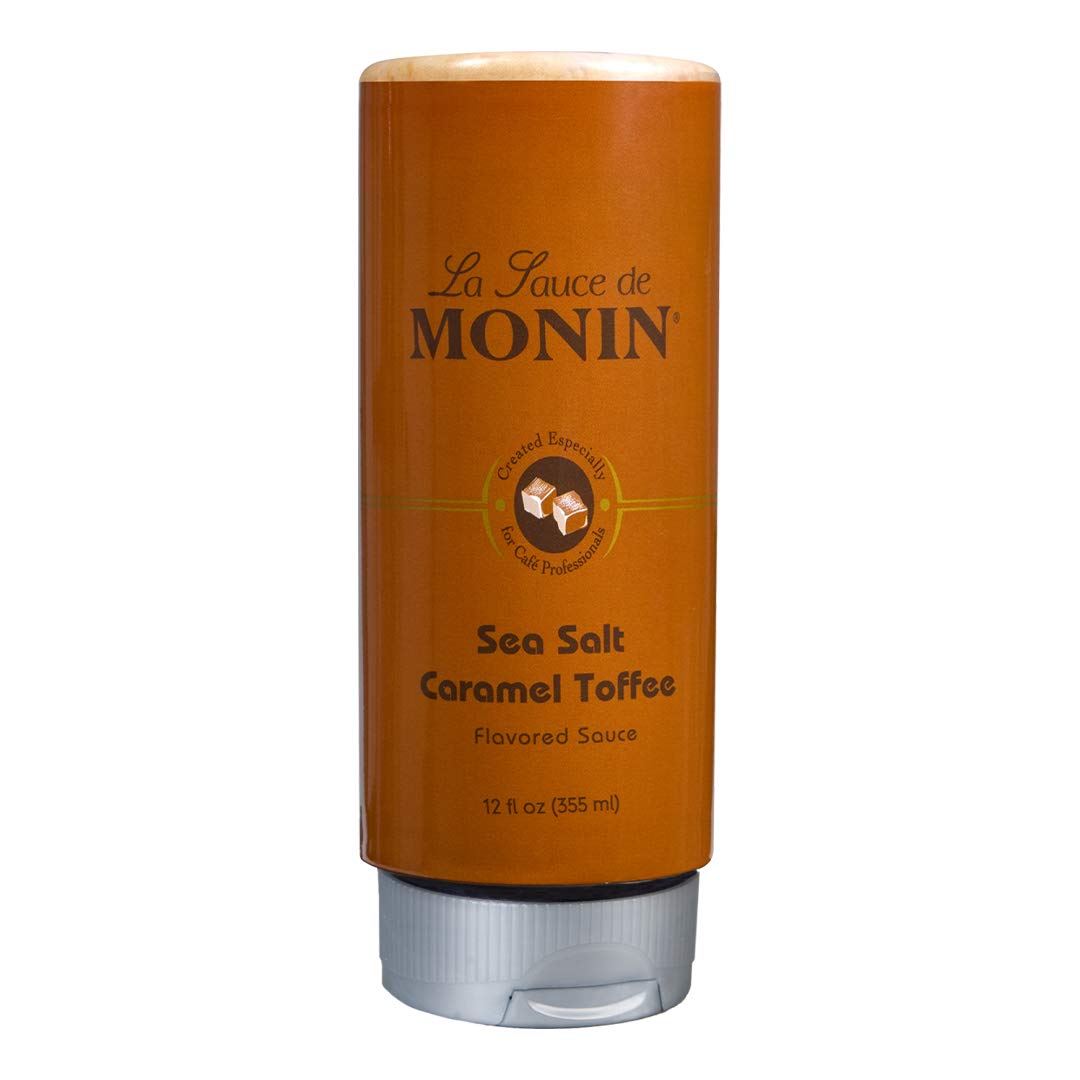 Monin - Sea Salt Caramel Toffee, Rich & Buttery Flavor with Creamy Caramel Notes, Great for Coffee, Milkshakes, & Dessert Cockta