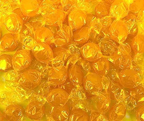 Hard Candy - Butterscotch Hard Candy - 4 Lb - Butterscotch Candy Buttons - Bulk Candy Individually Wrapped Candy - Yellow Candy - Butter Scotch Candy - Butterscotch Discs