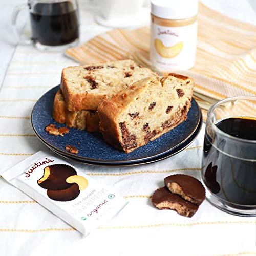 Justin'S Organic Dark Chocolate Cashew Butter Cups, Rainforest Alliance Certified Cocoa, Gluten-Free, Responsibly Sourcd, 1.4 Ou