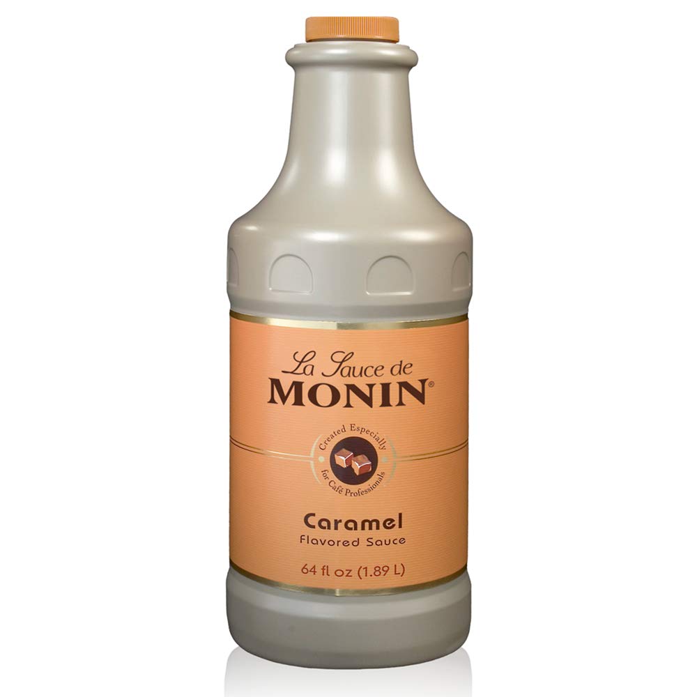 Monin - Gourmet Caramel Sauce, Rich and Buttery, Great for Desserts, Coffee, and Snacks, Gluten-Free, Non-GMO (64 Ounce)