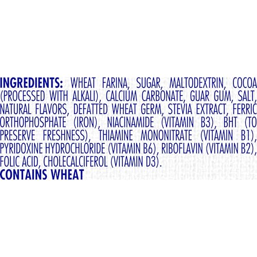 Cream Of Wheat Instant Lower Sugar Hot Cereal, Cocoa, 1.23 Ounce, 10 Packets