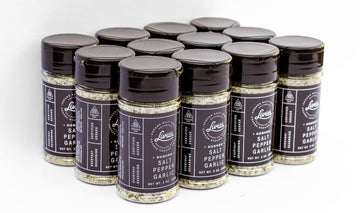 Livia'S Seasoning | Case Of 12, 3 Oz. Shakers | A Perfect Blend Of Kosher Salt, Black Pepper & Garlic (Spg) | 12-Unit Shake & Sh