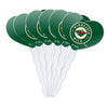GRAPHICS & MORE NHL Minnesota Wild Heart Cupcake Picks Set of 6 - Multi Acrylic Decor