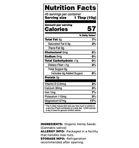 Terrasoul Superfoods Organic Hemp Seeds, 16 Oz, Versatile Superfood For Smoothies, Salads, And Grain-Free Toppings