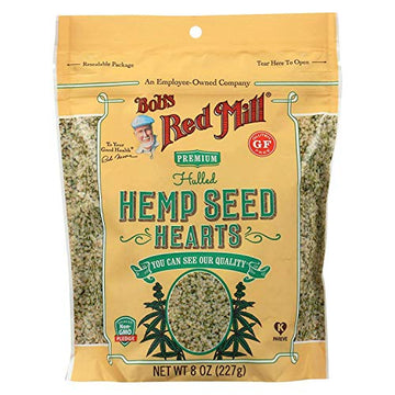 BOBS RED MILL Hemp Seeds Hulled Pack of 6 Size 8 OZ (gluten Free Kosher)