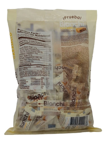 Bianchi Milk Candy With White Chocolate Flavor Center, 100 Units Bag