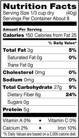 Shiloh Farms - Organic Oat Bran 12 Ounces - 2 Pack