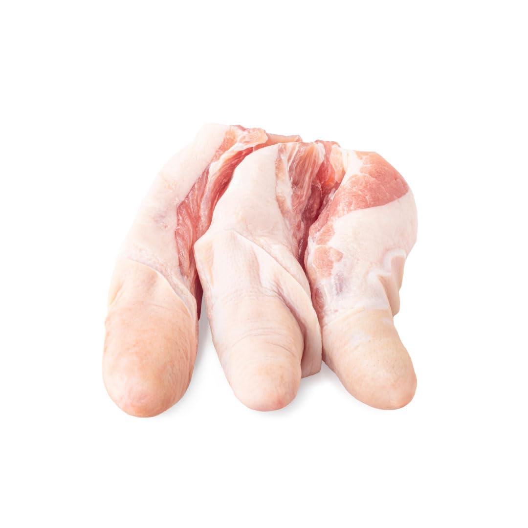 Raw Cured Pork Tails, Net Weight 16oz (1lb) Vacuum Pack Bag, Great For Jamaican Stew Peas With Pig Tails Recipe Along With Other