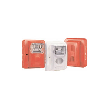 Gentex Ges24-1575Wr 24Vdc Red Low-Profile 1575 Candella Evacuation Strobe