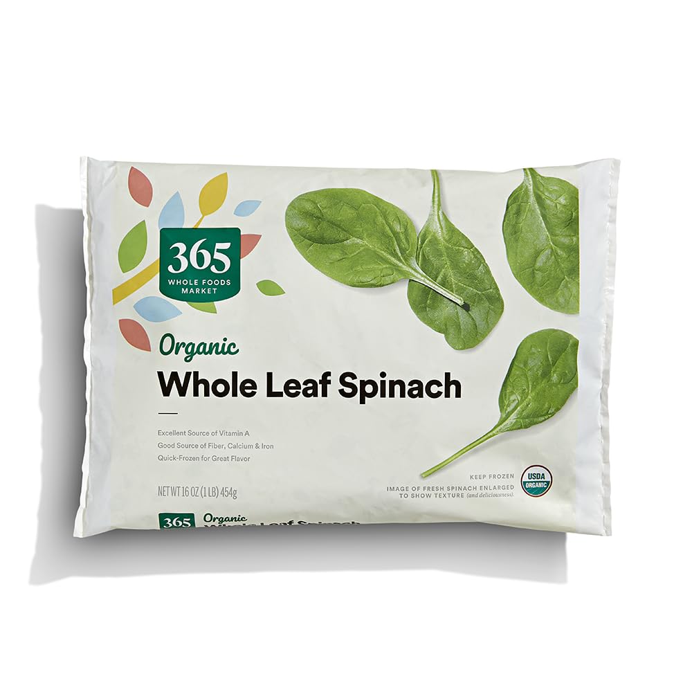365 Everyday Value, Organic Whole Leaf Spinach, 16 oz, (Frozen)