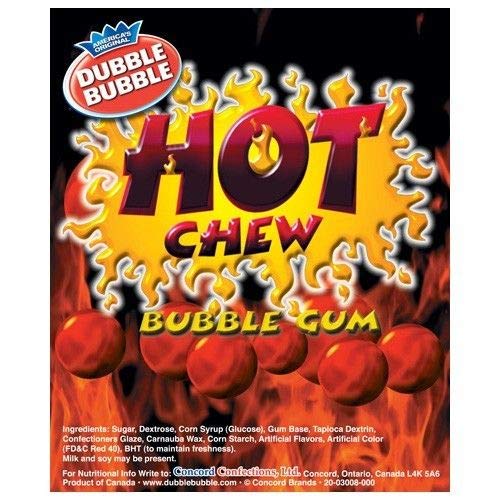 Sweetgourmet Hot Chew Cinnamon Bubble Gum Balls | 5 Pounds