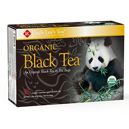 Uncle Lee'S Tea Organic Black Tea - Premium Tea, Full-Bodied, Caffeinated Coffee Alternative, Robust Black Tea Bags, Individuall