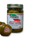 Troinos Gourmet Hot Stuffed Cherry Peppers with Prosciutto & Provolone, 12 Ounce