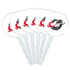 Minnesota State University Moorhead Primary Logo Cupcake Picks Toppers Decoration Set of 6