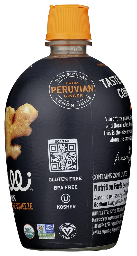 Ingrilli Organic Ginger Squeeze Blend, 7 Fl Oz Bottle (3 Count)