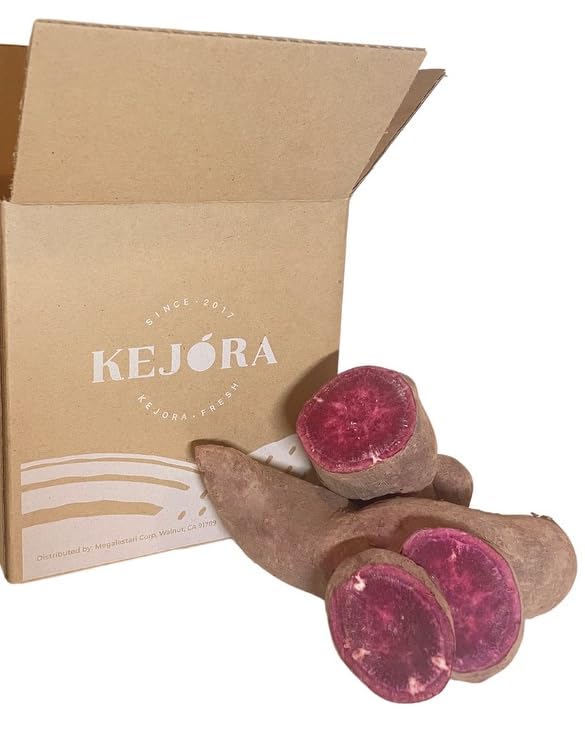 KEJORA 1 lb Japanese Purple Sweet Potato - Fresh & Delicious, Shipped via FedEx 2nd Day Air