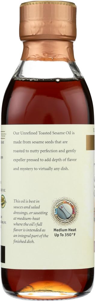 Spectrum Toasted Sesame Oil, 8-Ounce Bottles (Pack Of 6)