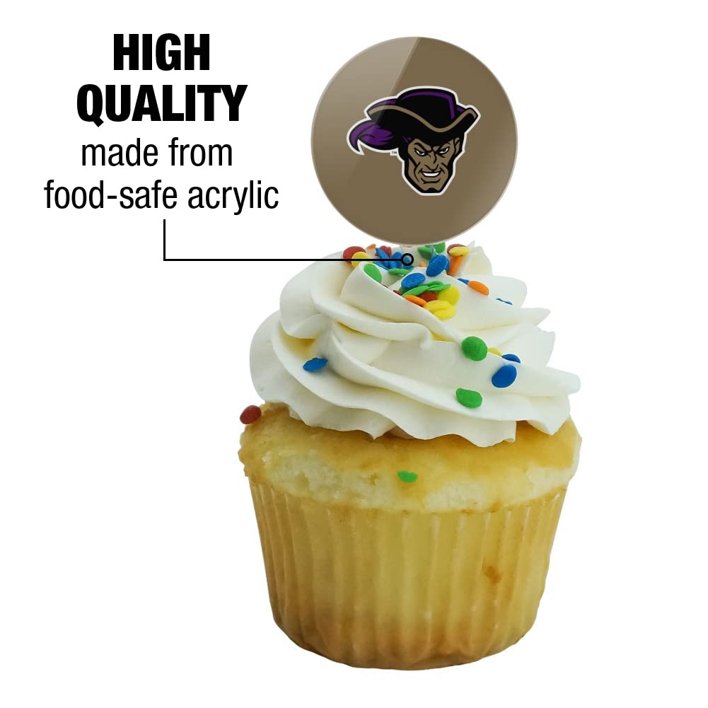 Whittier College Secondary Logo Cupcake Picks Toppers Decoration Set Of 6