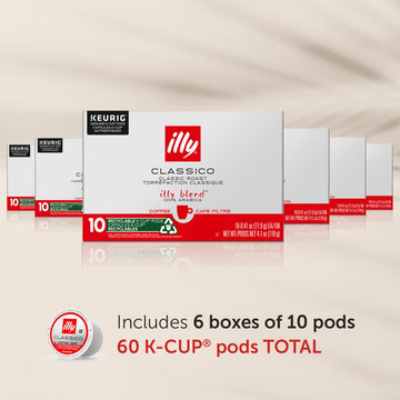 Illy Coffee K Cups - Coffee Pods For Keurig Coffee Maker - Classico Roast - Caramel, Orange Blossom & Jasmine - Mild, Flavorful