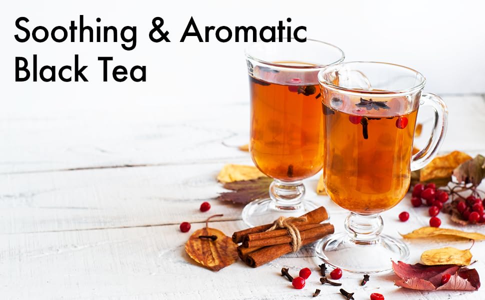 Premium Single Origin Clove Black Ceylon Tea Bags 25 Count Individually Wrapped Herbal, All Natural Full Bodied Aromatic Flavor