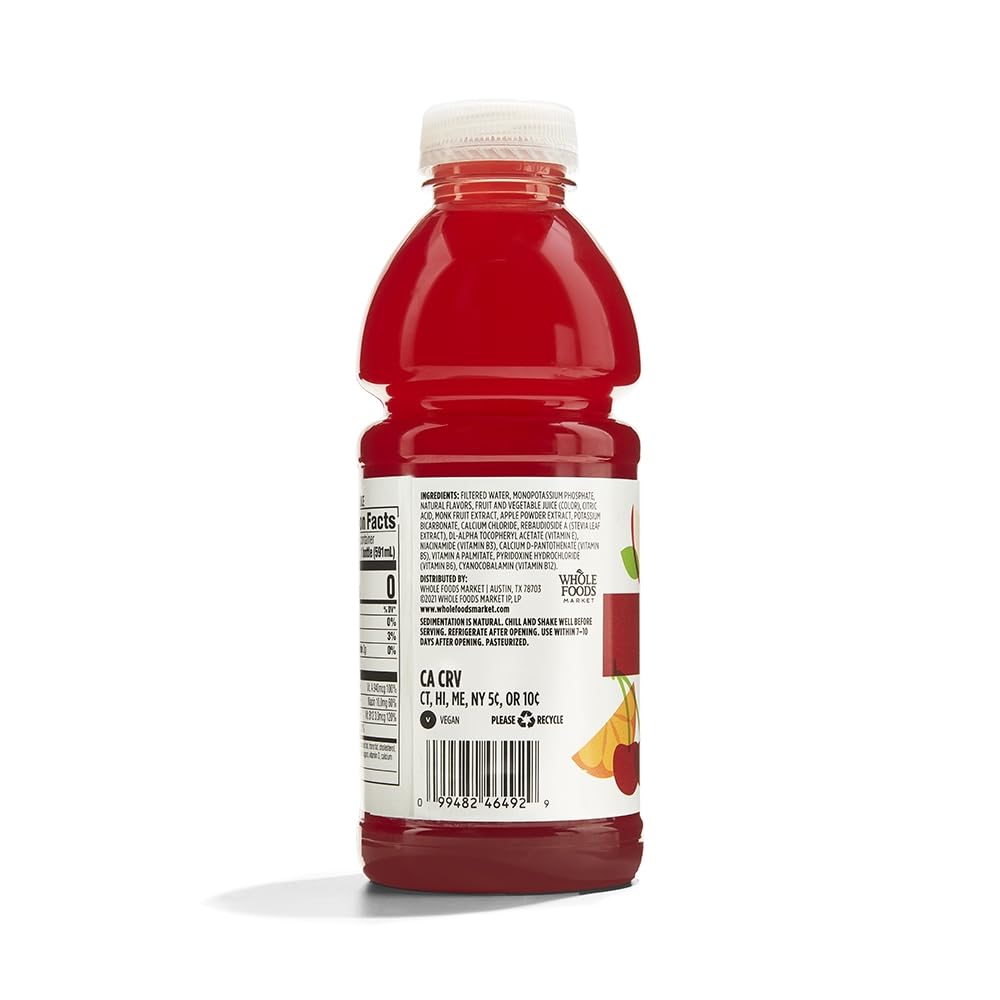 365 By Whole Foods Market, Water Nutrient Fruit Punch Potassium No Calorie, 20 Fl Oz